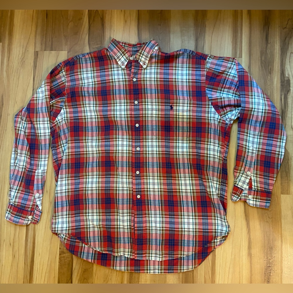 Ralph Lauren Red and Blue Checkered Shirt